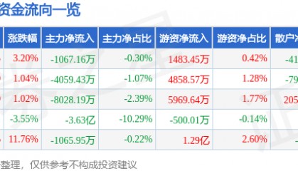 股票行情快报：赢时胜（300377）1月20日主力资金净卖出1067.16万元